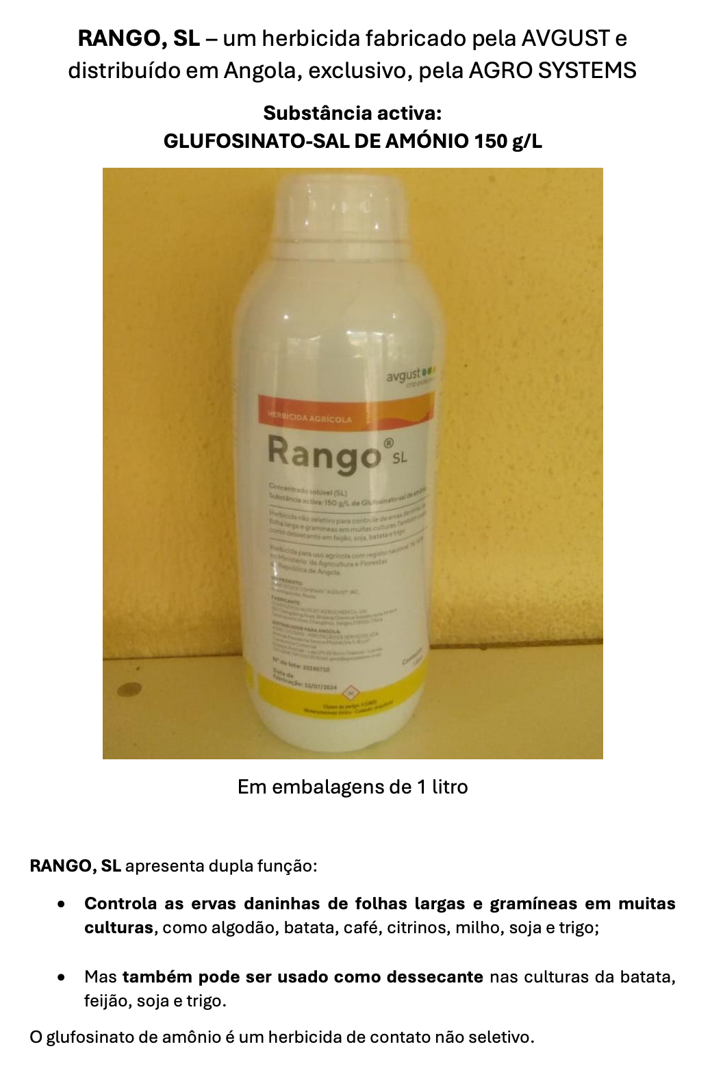 Agrosystems Herbicidas Rango