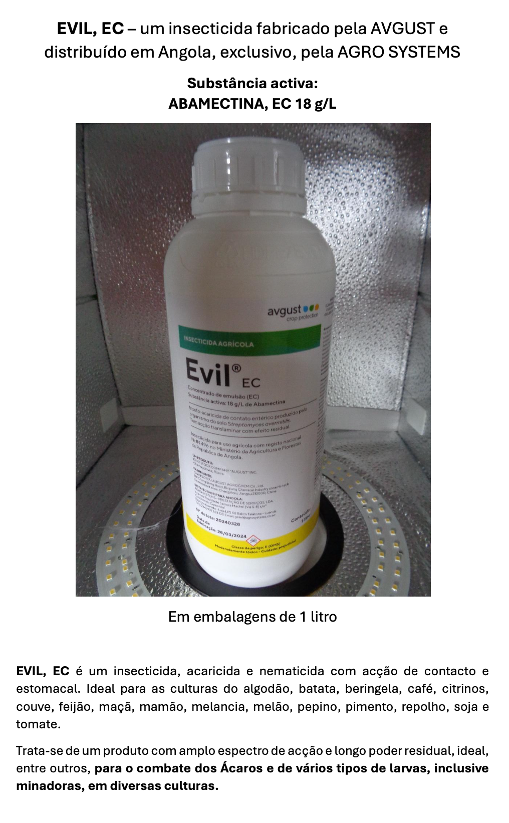 Agrosystems Produtos Evil