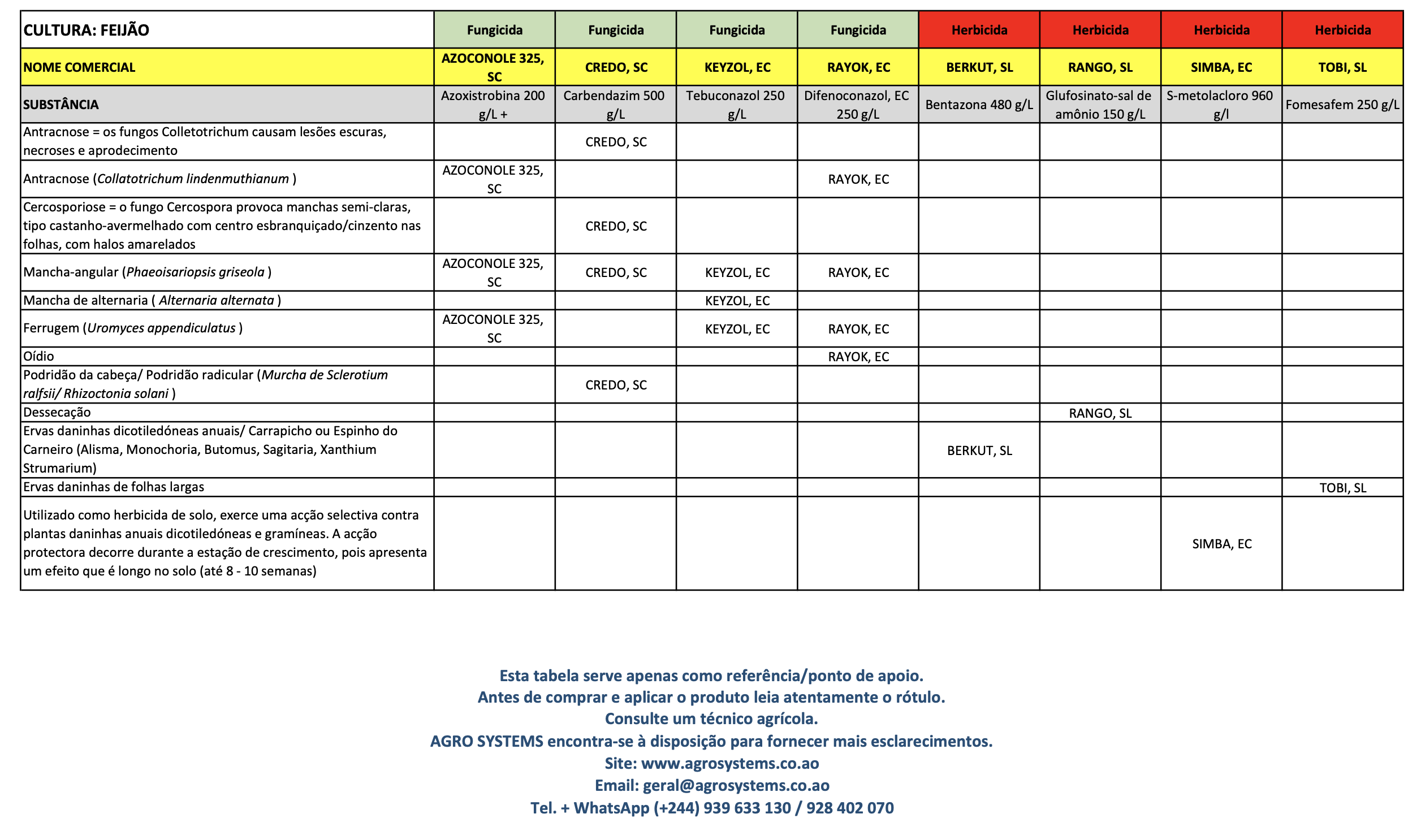 Culturas Agrosystems Feijão