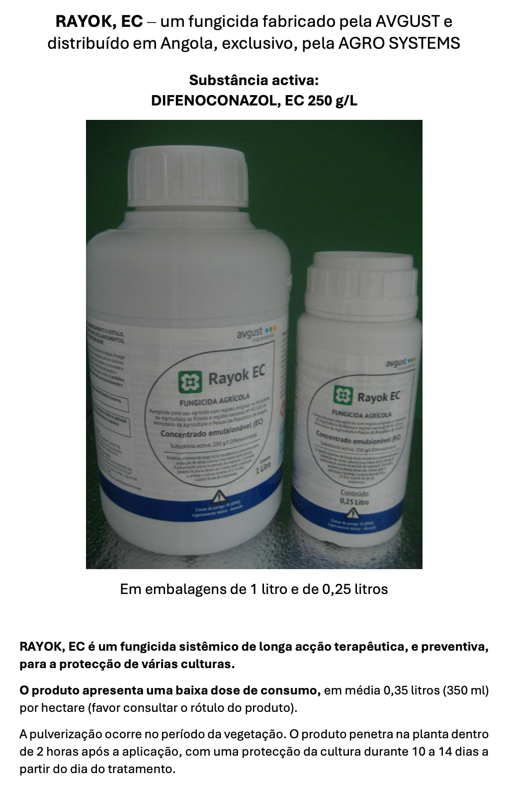 Agrosystems Fungicidas Rayok