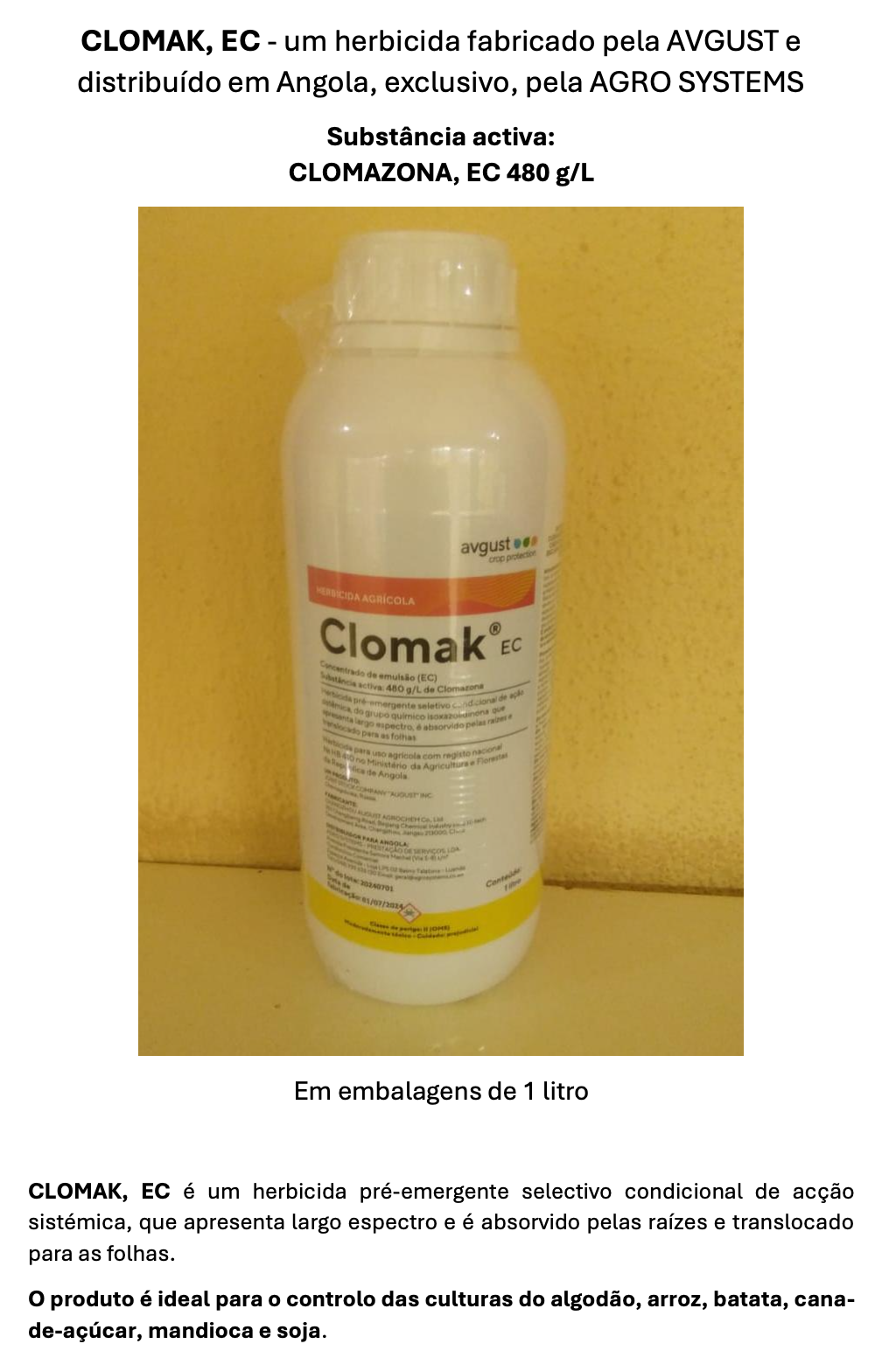 Agrosystems Herbicidas Clomark