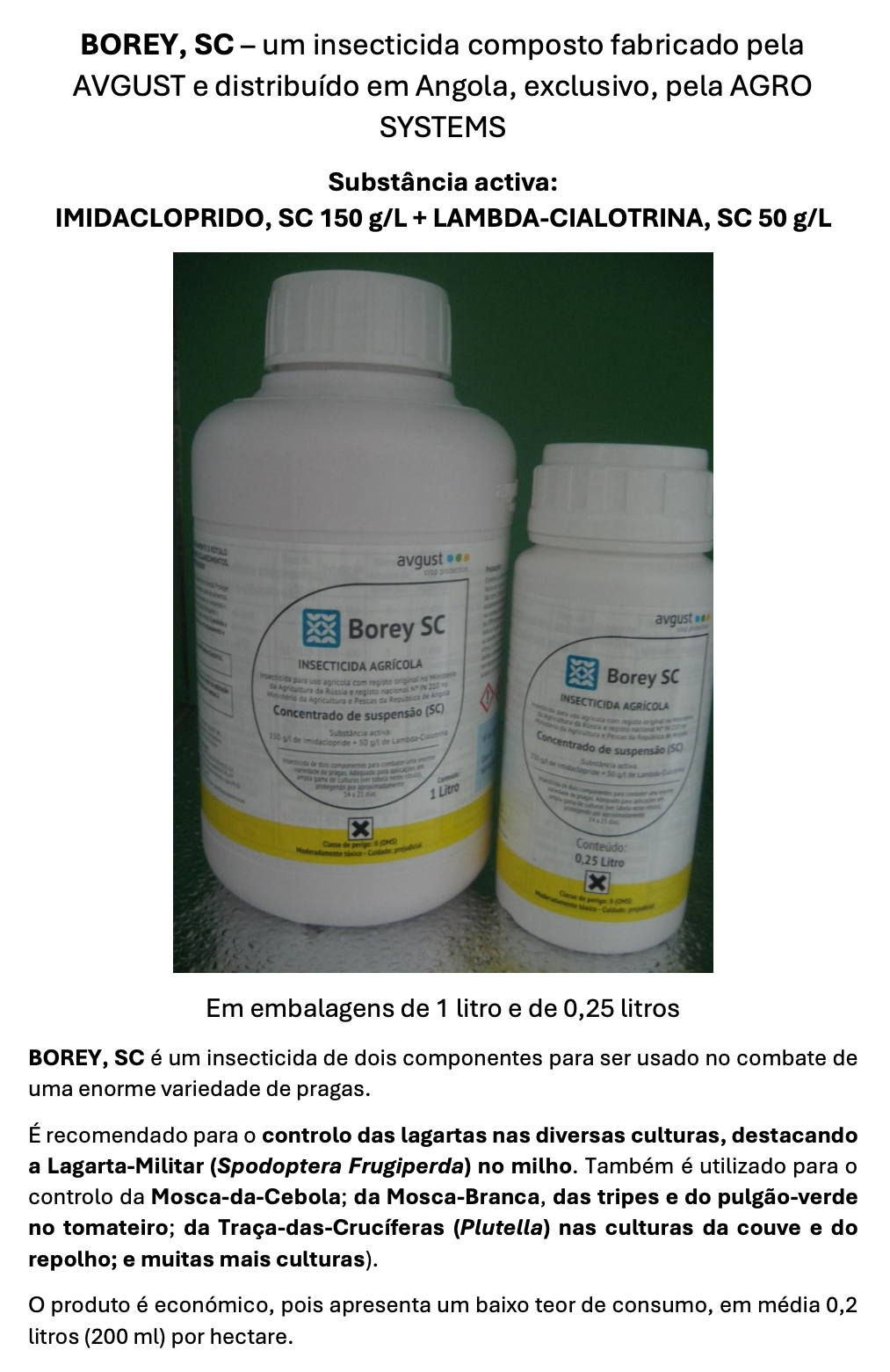 Agrosystems Produtos Borey